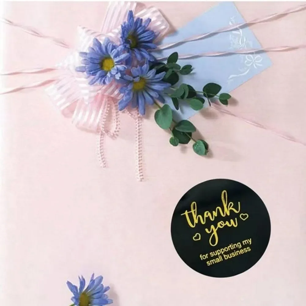 Thank you stickers for supporting small business stationary